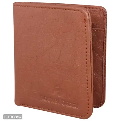 Pocket Bazar Men Casual Artificial Leather Wallet (Tan)