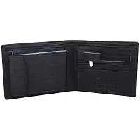 Pocket Bazar Men Casual Artificial Leather Wallet (Black)-thumb1