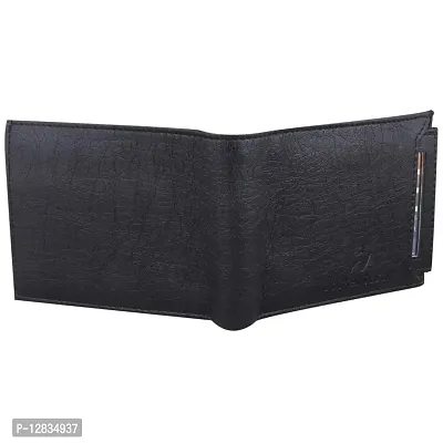 Pocket Bazar Men Purses || Casual || Artificial || Leather Wallet || 7 Card Slots || Wallet for Men (Black-01)-thumb4