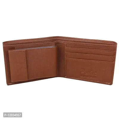 pocket bazar Men's Wallet Tan Artificial Leather Wallet (10 Card Slots)-thumb4