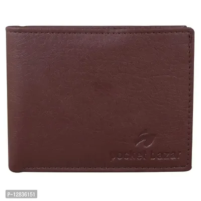 pocket bazar Men's Wallet || Artificial || Leather Wallet || Multicolor || 10 Card Slots (Brown)