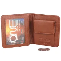 Pocket Bazar Men Casual Artificial Leather Wallet (Tan)-thumb1