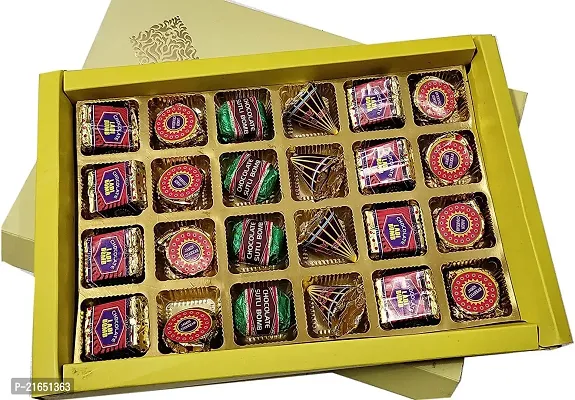 Classic Diwali Chocolate Crackers Gift Pack-Chocolate Bomb Set Of Premium 24 Luxury Cracker