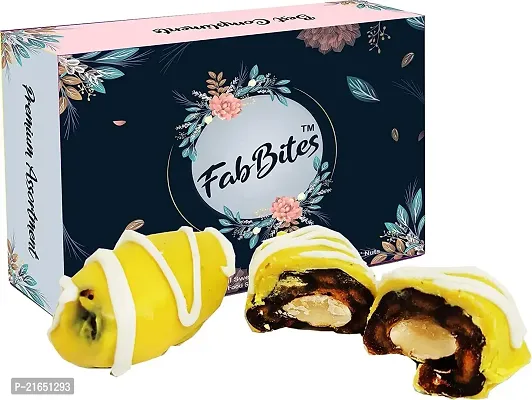 Classic Pineapple Chocolate Date With Center Filled Roasted Almonds200 Grams Bars (12 X 16.67 G)-thumb0
