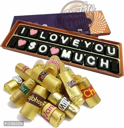 Classic Chocolate Box Gift Pack For Birthday, Valentine Day Husband -Handmade Chocolates Bars (200 G)-thumb0