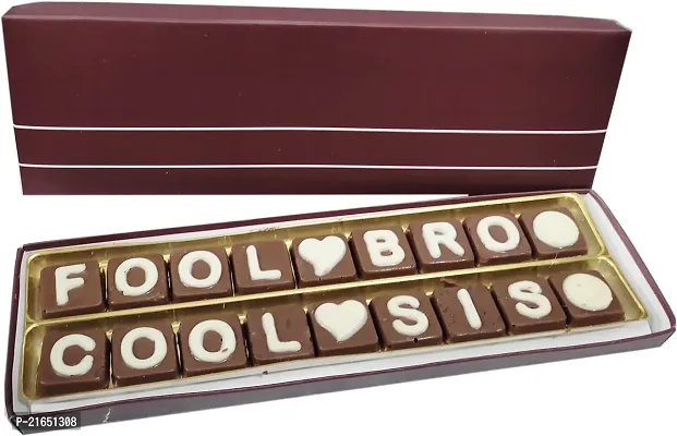 Classic Fool Bro Cool Sis Chocolate Message(1 Units)