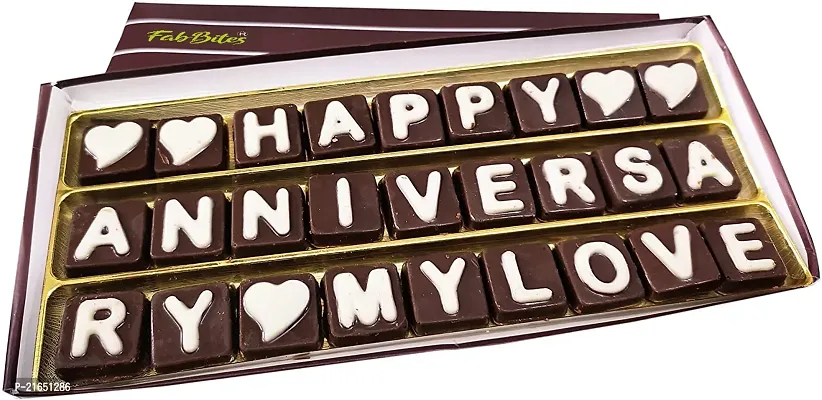Classic Happy Anniversary My Love Chocolate Message Bars (1 Units)