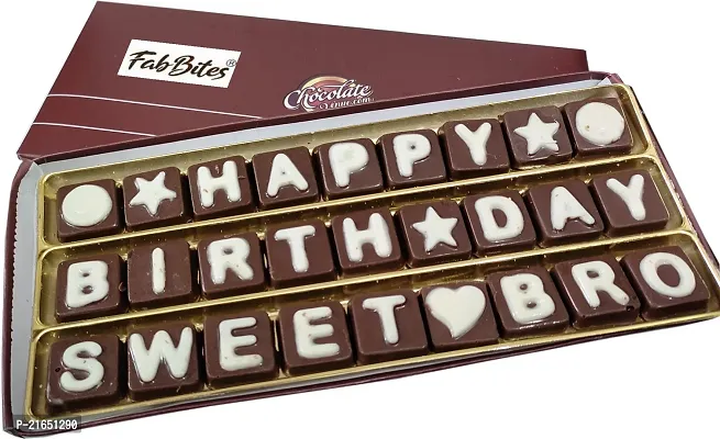 Classic Happy Birthday Sweet Bro Chocolate Message Bars (100 G)
