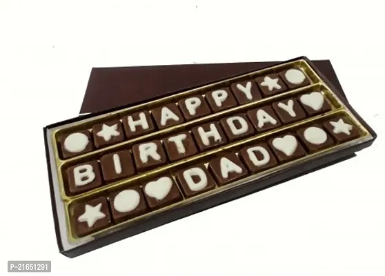 Classic Happy Birthday Dad Chocolate Message Bars (100 G)-thumb0