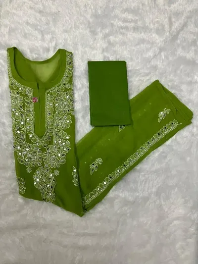 Stylish Chikan Embroidery Kurta For Women