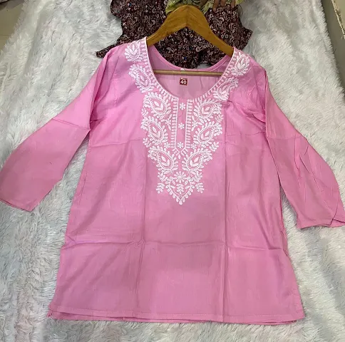 Stylish Rayon Embroidered A-Line Kurta