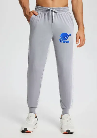 Comfortable Cotton Blend Regular Track Pants For Men 