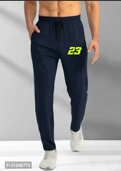 Stylish Cotton Printed Regular Track Pants For Men