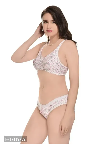 Stylish  Printed Bra And Panty Set For Women Pack Of 2-thumb5