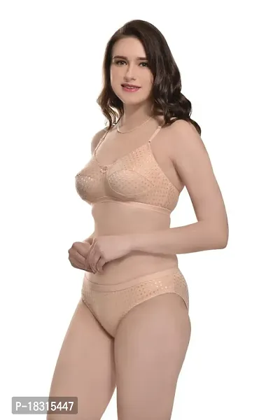 BB Enterprises - Women's Cotton Non Padded  Non-Wired Lingerie Set-thumb4