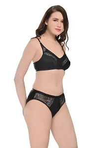 Stylish  Solid Bra And Panty Set For Women Pack Of 2-thumb3