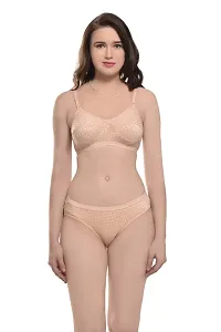 BB Enterprises - Women's Cotton Non Padded  Non-Wired Lingerie Set-thumb4