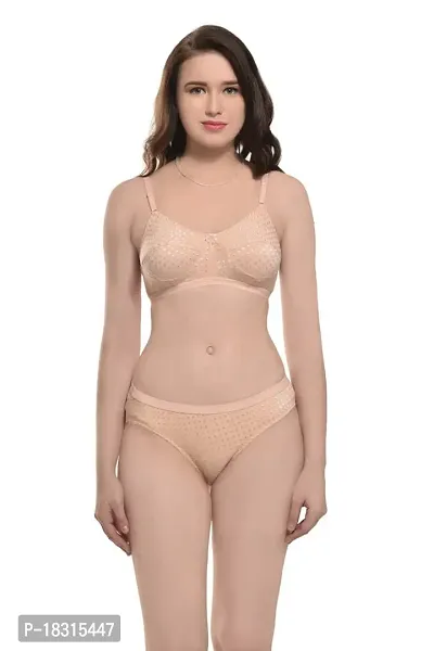 BB Enterprises - Women's Cotton Non Padded  Non-Wired Lingerie Set-thumb5