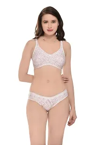 Stylish  Printed Bra And Panty Set For Women Pack Of 2-thumb1