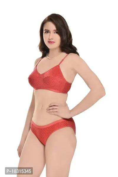 BB Enterprises - Women's Cotton Non Padded  Non-Wired Lingerie Set-thumb4