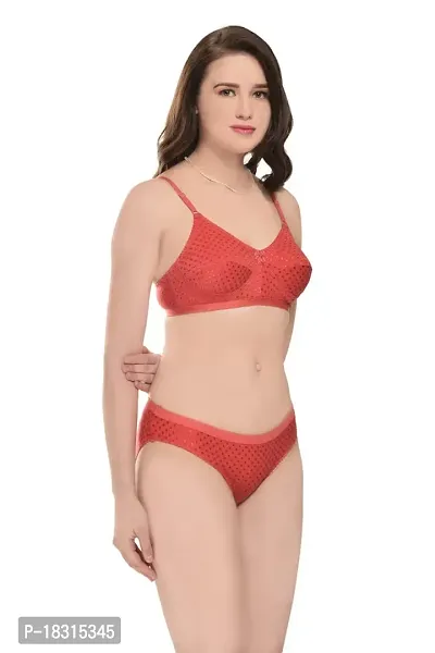 BB Enterprises - Women's Cotton Non Padded  Non-Wired Lingerie Set-thumb5