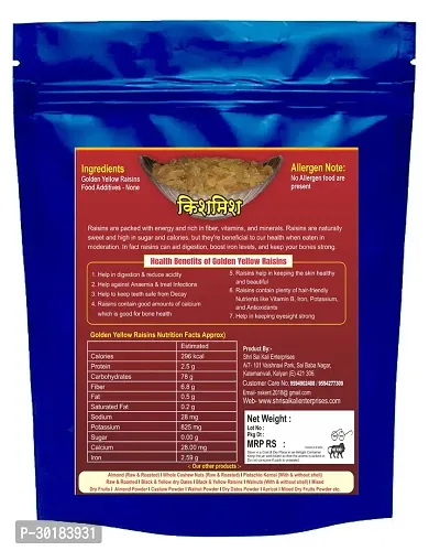 Premium Golden Yellow Raisins / Kishmish 250 g-thumb3