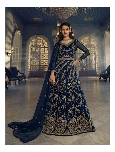 Hot Selling Poly Georgette Ethnic Gowns 