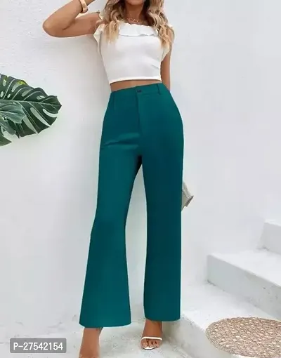 Women Relaxed Fit Pleat-Front Trousers-thumb0