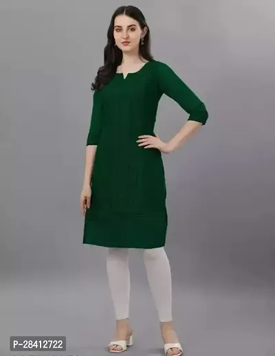 Classic Georgette Chikankari Green Colored Kurti for Women-thumb2