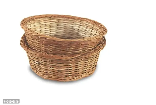 Useful Multipurpose Eco-Friendly Round Basket- Pack Of 2-thumb0