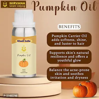 Pumpkin Seed Carrier Oil Pure Natural  Undiluted For Skin care  Hair care (15 ML)-thumb3