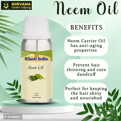 Neem Carrier Oil - 100% Pure, Natural  Undiluted Oil for Aromatherapy, Skin Care, Hair Care and Face, 15 ml-thumb3