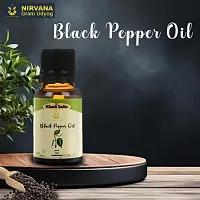 Black Pepper 100% Pure  Natural Essential Oil Undiluted - 15 ML for Hair, Skin, Massage  Aromatherapy-thumb1