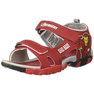 Avengers Boy's Red Outdoor Sandals-11 Kids UK (30 EU) (MAPBSS2297)
