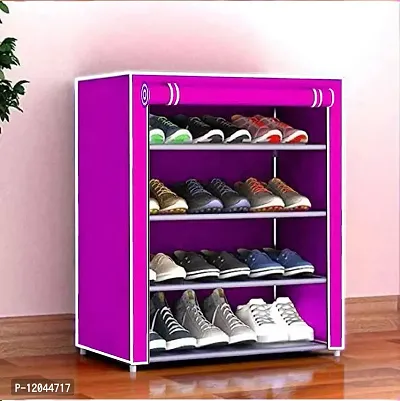 CMerchants 4 shelves shoe rack organiser (Pink)