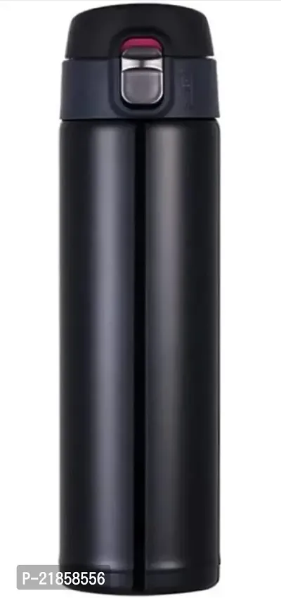 SELDOS Flip Open Lid Double Wall Vacuum Insulated Car Picnic Travel Thermos Mug 500 ml Flask-thumb0