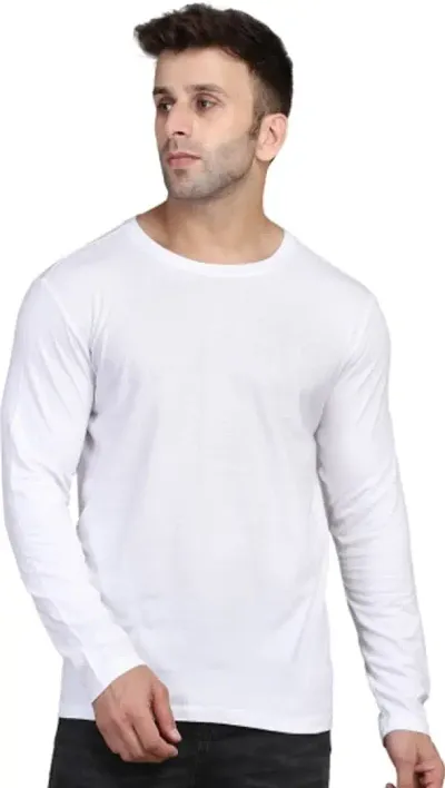 Fabulous Cotton Blend Solid Round Neck Tees