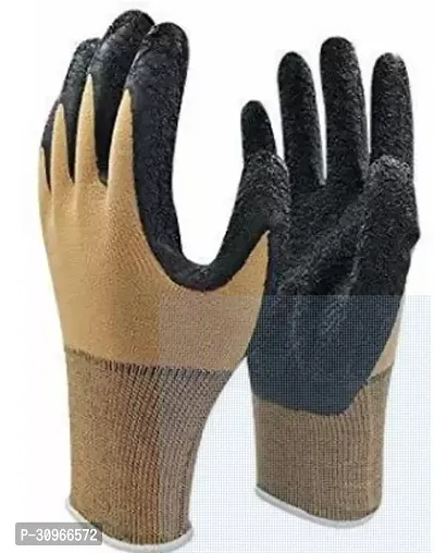 Mens womens Multipurpose Heavy Duty Reusable Washable Nitrile Coated Cotton Work Safety Hand Gloves-thumb0