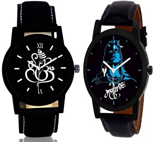 Multicolored Men's Watches Combo Of 2