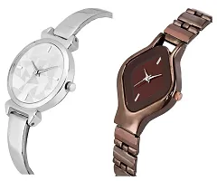 Stylish Multicoloured Analog Stainless Steel Watches For Women-thumb1