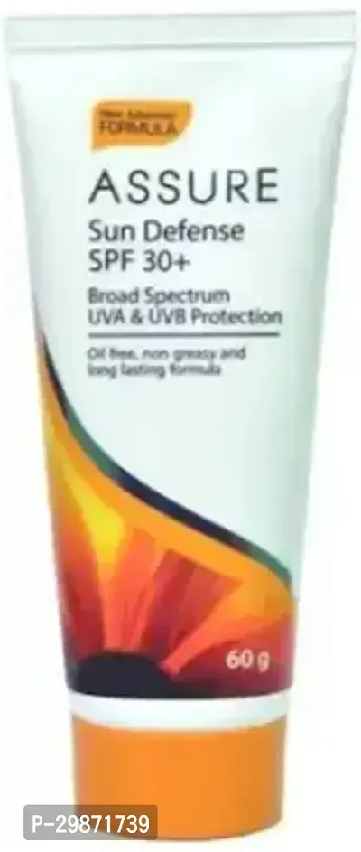 Assure Sun Defense SPF 30+ Cream For Broad Spectrum UVA And UVB Protection-60 Grams-thumb0