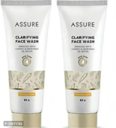 Assure Clarifying Face Wash Enriched with Carrot And Neem Seed Oil Beads- 60 Grams Each, Pack Of 2-thumb0