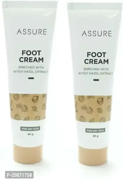 Assure Foot Cream Enriched With Witch Hazel Extract- 50 Grams Each, Pack Of 2