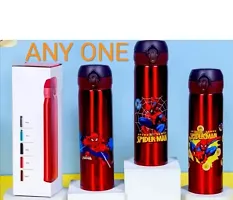 Superhero Spider Stainless Steel Thermos Flask Steel Insulated Double Wall Flask Vacuum Bottle for Kids , Boys and Girls for Kids 500 ml (Set of 1, Multicolor)-thumb1