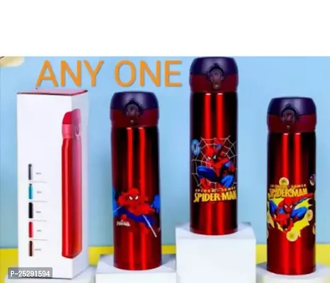 Superhero Spider Stainless Steel Thermos Flask Steel Insulated Double Wall Flask Vacuum Bottle for Kids , Boys and Girls for Kids 500 ml (Set of 1, Multicolor)-thumb2