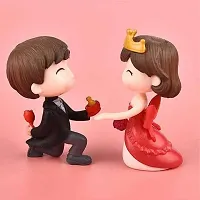 Cute Proposing Couple Miniature Showpiece- Best for Gifting and Home Decor - Height 5.5 cm-thumb2