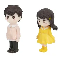 High Quality Cute Spring Couple Miniature- Best for Gifting and Home Decor - Height 2.5 Inches-thumb1