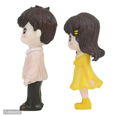 High Quality Cute Spring Couple Miniature- Best for Gifting and Home Decor - Height 2.5 Inches-thumb3