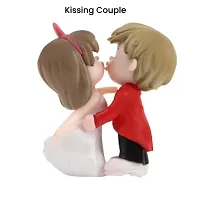 Cute Kissing Couple Miniature- 2 Inch Height, Perfect for Gifting, Car Decor and Home Decor-thumb1