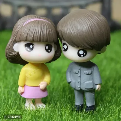 Young Cute Couple Miniature Set- Best for Gifting and Home Decor, 2 Inch Height-thumb0